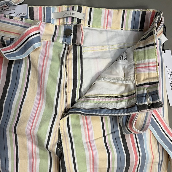 NWT - Joe’s Women’s The Luna High Rise Cigarette Ankle Striped Jeans - Size 31 - Picture 7 of 12